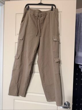 TLF Khaki Cargo Drawstring Pants